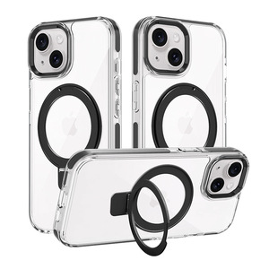 Étui de téléphone magnétique anti-collision épaissi de luxe de 2.5mm pour <span class=keywords><strong>iPhone</strong></span> 15 <span class=keywords><strong>Pro</strong></span> pour <span class=keywords><strong>Magsafe</strong></span> TPE cadre support poignée téléphone portable - Product Image 5