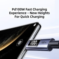 Câble de données à affichage numérique UGreen Type-C double tête PD100W/66W Super Fast Charging Ctoc