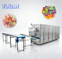 Hoge snelheid snoepdepositielijn, multifunctionele geïntegreerde apparatuur voor de verwerking van harde gummy snoepjes