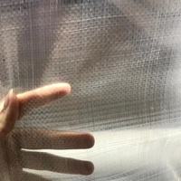 Toiles en HDPE tissées renforcées anti-UV avec bord renforcé transparent et œillets pour la coupe de serres agricoles