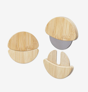Coupe-<span class=keywords><strong>pizza</strong></span> en bambou écologique avec lame en acier inoxydable, article cadeau promotionnel, design avec manche en bois - Product Image 6