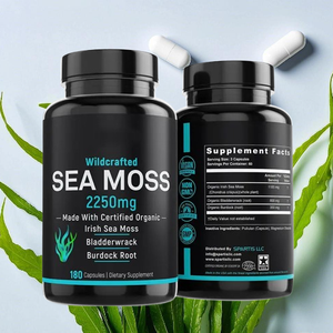OEM Sea <strong>Moss</strong> Products Organic Irish Sea <strong>Moss</strong> Capsules Pure Sea <strong>Moss</strong> Capsule for Skin Hair and Joints Health - Product Image 1