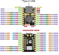 ESP32-S3 Papan Pengembangan SuperMini Modul Nirkabel WiFi BLE 5.0 USB Tipe-C Mendukung Proyek MicroPython IoT