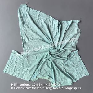 Trapos de Algodón 100% de Color Claro para Limpieza Industrial, Suaves, Absorbentes y Anti-Rayaduras - Product Image 3