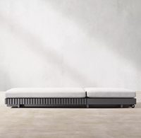 Chaise longue en alliage d'aluminium pour extérieur, transat de piscine, lit de soleil de plage réglable, mobilier de jardin et de terrasse, vente en gros pour hôtels