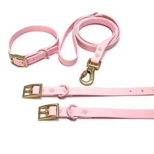 Gepersonaliseerde Zachte Pvc Gecoate Kraag Licht Gouden Hardware Accessoires Waterdicht Voor Hond Kat Fabriek Productie Veiligheid - Product Image 5