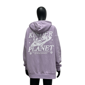 Custom Logo Stone Washed Pullover Street Style Women Acid Wash Sun Faded Hoodies Drawstring - Product Image 4
