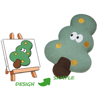 Porte-clés en peluche super doux brodé anti-stress et apaisant