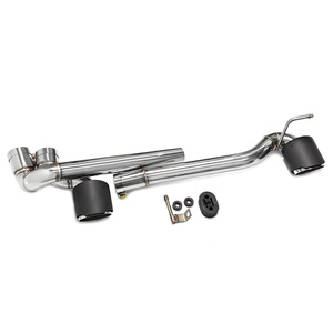Punta de escape de fibra de carbono de acero inoxidable 304 para coche, tubo de escape para kit de carrocería de gama media 06-16 E90 E92 318i 320i 325i <span class=keywords><strong>330</strong></span> MP - Product Image 2