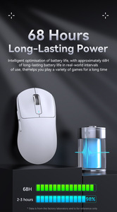 Tấn Công cá mập X3 Max chuột không dây paw3950 khẩu độ miễn phí trò chơi nhẹ thể thao điện tử BT Ba chế độ chuột có dây - Product Image 4