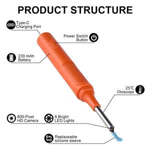 Machine de nettoyage d'oreille électronique Offre Spéciale conception d'aspirateur pour l'enlèvement de cire d'oreille prise américaine comprend un outil Earpick et une caméra - Product Image 3