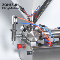 Machine de remplissage de liquides visqueux ZONESUN, équipement d'emballage alimentaire, remplisseuse de bouteilles, remplisseuse de liquides de 500 ml, remplisseuse de dosage d'eau