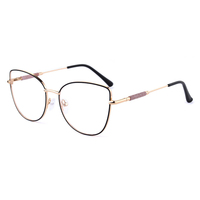 8620 nouvelles lunettes anti-lumière bleue pour femmes-montures œil de chat haut de gamme avec charnières à ressort, lunettes photochromiques en métal