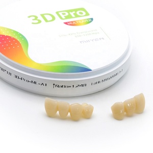 MIIYEN 3D Pro materiali di consumo dentali multistrato <span class=keywords><strong>Zirconia</strong></span> prodotti 98 95*10-30mm <span class=keywords><strong>Zirconia</strong></span> blocco ceramico per macchina sistema CAD CAM - Product Image 1
