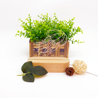 Méduse ovale motif de gravure au laser acrylique cadeau d'anniversaire en bois ensemble cadeau bois LED Base veilleuse ensemble cadeau promotionnel H