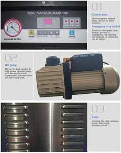 Machines d'emballage <span class=keywords><strong>sous</strong></span> <span class=keywords><strong>vide</strong></span> verticales professionnelles semi-automatiques à chambre unique KUNBA DZ-400/ZT pour la viande - Product Image 3
