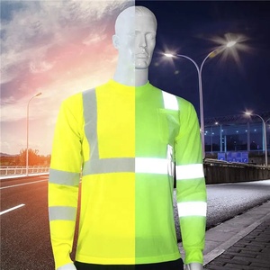 Maglietta ad Alta Visibilità Ignifuga ad Asciugatura Rapida per Traffico e Miniera Uniforme di Sicurezza Riflettente Abbigliamento <span class=keywords><strong>da</strong></span> <span class=keywords><strong>Lavoro</strong></span> - Product Image 3