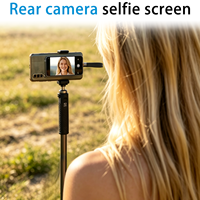 Écran tactile pour selfie, caméra arrière magnétique puissante pour iPhone et Android, écran de moniteur Vlog 4,02 pouces