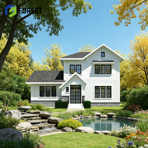 Villa en acier léger haut de gamme personnalisée, entièrement équipée, villa moderne de luxe, maison préfabriquée à vendre - Product Image 1