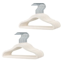 Cintre en velours pour enfants cintres de flocage peu encombrants Organisation de personnalisation antidérapante pour la vente en gros de supermarché de marché de magasin