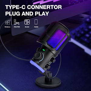 ไมโครโฟน <span class=keywords><strong>FIFINE</strong></span> AM6 สำหรับเล่นเกมส์ สตรีมมิ่ง แบบมีสาย USB Type C สำหรับคอมพิวเตอร์ บันทึกเสียง ใช้ในบ้าน พร้อมไฟ RGB - Product Image 6