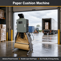 Machine à coussinets en papier pour emballer les articles fragiles, entièrement automatique, pour le traitement du papier kraft