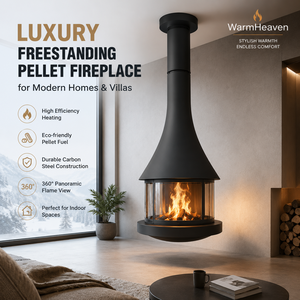 <span class=keywords><strong>Cheminée</strong></span> suspendue contemporaine sur mesure JingXin pour villas de luxe |   WarmHeaven OEM et ODM disponibles - Product Image 1