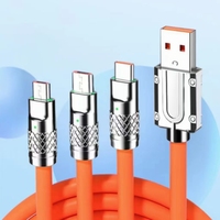 Câble USB Type C portable 2026 de 120 W à charge ultra-rapide, rotatif à 180 degrés, en TPE et cuivre pur, pour téléphones mobiles et automobiles iOS
