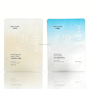 Emballage personnalisé pour échantillons cosmétiques en plastique LDPE résistant à l'humidité, imprimé en gravure thermoscellée, sachet pour masque facial à 3 côtés scellés, marque <span class=keywords><strong>Joi</strong></span> - Product Image 2