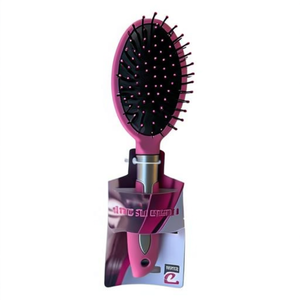 MNJ Hair Brush Set 12Pcs Pink Oval Bristle For Styling And Detangling - Product Image 1