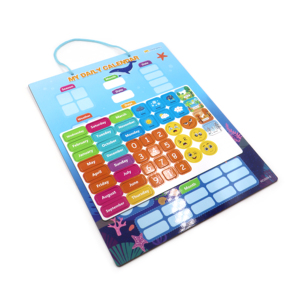 Jouet éducatif pour enfants sur le temps météo et mon calendrier quotidien, avec thème dauphin, pour le plaisir en famille et la lecture de la date du jour, pour les 3-4 ans - Product Image 2