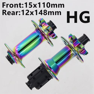 Moyeu de vélo à cliquet arc-en-ciel M350 Star MTB <span class=keywords><strong>BOOST</strong></span> 148mm 32H 6 boulons pour moyeux HG / XD Micro Spline 12 vitesses Moyeu vtt coloré - Product Image 5