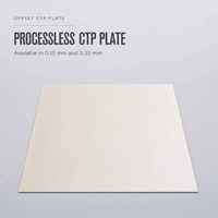 Plaque CTP thermique négative sans procédure de développement pour impression offset