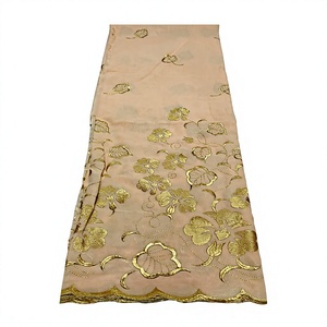 High Quality Woven Combed Cotton Voile <b>Fabric</b> Breathable Embroidery Traditional Multicolour Women's Thoub Lafaya Sudanese <b>Medium</b> - Product Image 1