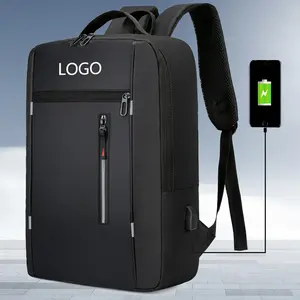 Neuankömmling Einfache Geschäfts reise Rucksack Anti-Diebstahl USB-Ladung Smart Laptop Rucksack Tasche College-Taschen