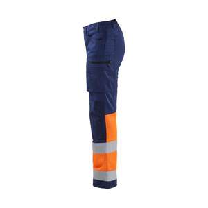 BLAKLADER - 716118118953C50 Pantalón Hi-Vis de Mujer con elástico Azul marino/Naranja-EAN 7330509882535 ROPA DE TRABAJO DE LA HI-VIS - Product Image 5
