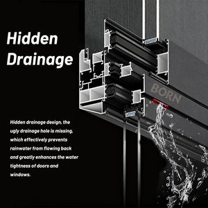 Fenêtres en verre à double vitrage en aluminium durable à isolation thermique et à haut rendement énergétique pour villa - Product Image 5