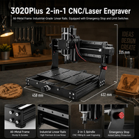 Machine de découpe et de gravure au laser CNC portable haute puissance et haute efficacité pour métal et bois, avec refroidissement par air et Wi-Fi activé