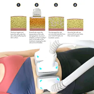 Cavitation High Power Permanent Fat Cellulite Removal Ultrasonic Vacuum Cavitation Laser Lipolysis Machine For Arms Double Chin Thighs