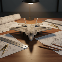 Avion télécommandé planeur RC F22 Fighter Model 2.4G 3 canaux, portée 200m, prêt à l'emploi avec chargeur et batteries pour enfants