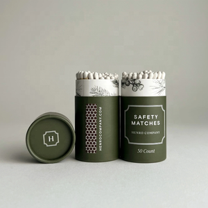 شعار مخصص العصي الطويلة مباريات Matchstick اسطوانة مطابقة أنبوب ورقي مباريات - Product Image 3