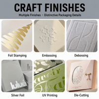 Boîte-cadeau grise en carton avec couvercle et base, emballage personnalisé avec logo pour présentation haut de gamme en magasin
