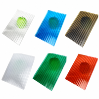 Plaque de polycarbonate multicouche directe usine, couleur durable, résistante au vent et aux moisissures, robuste pour bâtiments résidentiels