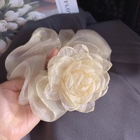 Scrunchie Mawar Manis untuk Wanita, Penjepit Rambut & Aksesoris Rambut Kelas Atas, Produk Baru Musim Panas untuk Pernikahan