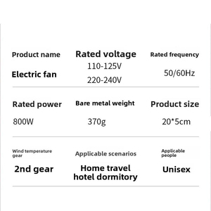 Asciugacapelli Silenzioso a Basso Rumore con Corpo Mini Delicato, Potenza Stabile di 800W, 2 Temperature d'Aria Variabili, Ugello Aerodinamico per <span class=keywords><strong>Styling</strong></span> Personale - Product Image 6
