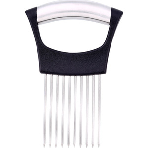 Cortador ergonómico duradero de grado alimenticio, rebanadora de acero inoxidable, asistente de alimentos, soporte para cebolla - Product Image 2