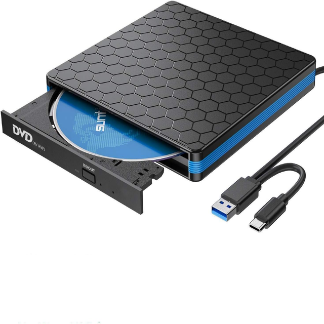 External Optical Drive for Desktop PC Mobile Recorder Optical Drive External Desktop PC Disc Burner