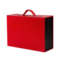 Boîtes en papier personnalisées pour maillots de bain, bikinis, lingerie, vêtements, emballages de luxe, boîtes pliantes en carton rouge pour mariage, boîte cadeau magnétique avec poignée