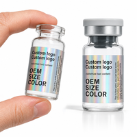 Personnalisez divers autocollants holographiques et étiquettes en vinyle imperméables pour les ampoules en verre de laboratoire de 3 ml, 5 ml et 10 ml.