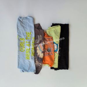 Trapos de limpieza de algodón 100% reciclado de colores variados, trapos de camiseta de colores, trapos de algodón para uso marino e industrial - Product Image 1